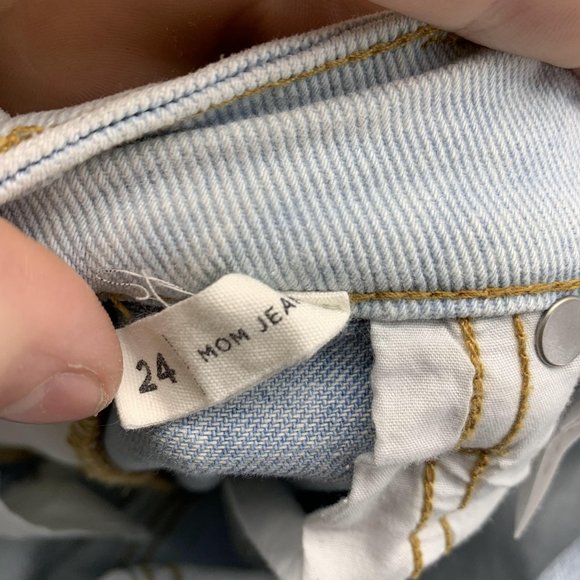 Pacsun Jeans Women 24 Ladies Blue Denim Pants Mom Jean Pockets Outdoors - Picture 11 of 12